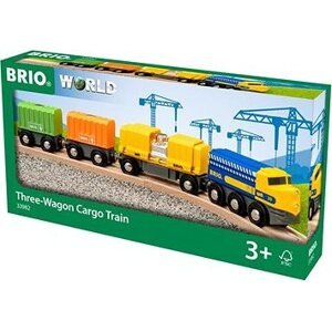 Brio World 33982 Nákladný vlak s tromi vagónmi