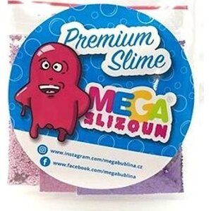 Megaslizúň – sada trblietok – ružová