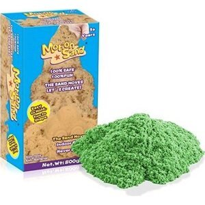 Kinetický/mesačný piesok - náhradná sada 800 g - zelená farba