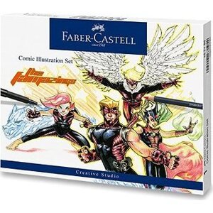 Popisovače Faber-Castell Comic Illustration, sada 15 ks