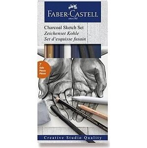 FABER-CASTELL Charcoal Sketch, súprava 7 ks