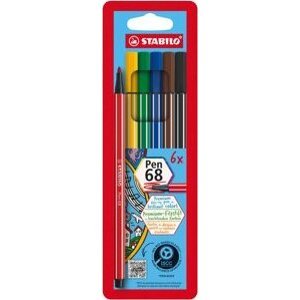 STABILO Pen 68, 6 ks, puzdro