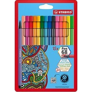 STABILO Pen 68, 10 + 5, neón, puzdro