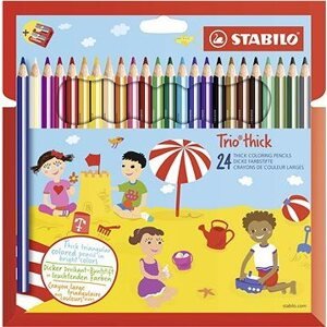 STABILO Trio, silné 24 ks puzdro so strúhadlom