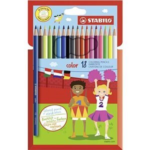 STABILO color 18 ks kartónové puzdro + neón farby