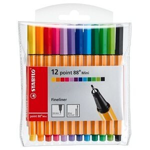 STABILO point 88 Mini, 12 ks, puzdro