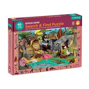 Puzzle hľadaj a nájdi – Africké safari (64 ks)