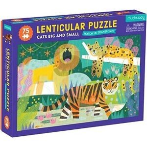 Magické puzzle – Veľké a malé mačky (75 ks)