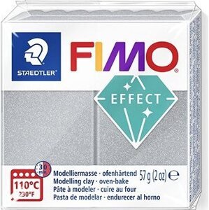 FIMO effect 8020 metalická strieborná