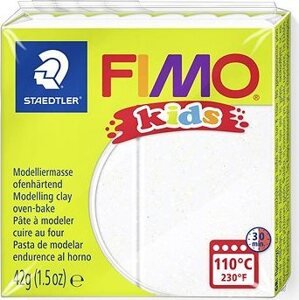 FIMO kids 8030 42 g biela s trblietkami
