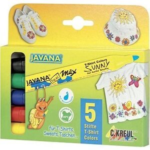 KREUL JAVANA Texi Max Medium súprava na textil, 2 – 4 mm 5 ks