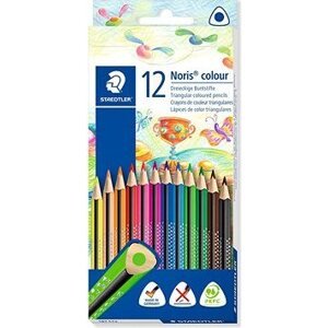 STAEDTLER „Noris Colour“ Pastelky, 12 farieb, farieb, trojuholníkový tvar