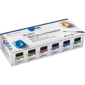 Kreul Súprava akrylových farieb metalické 6 × 20 ml