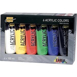 Kreul ,,Solo goya" Súprava akrylových farieb, 6 farieb, 100 ml v tube