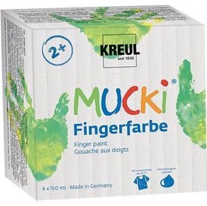 KreulL ,,Mucki" Súprava prstových farieb, 4 farby
