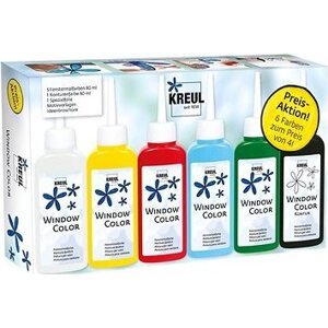 Kreul „Window Color" Základná súprava farieb na sklo, Hobby Line