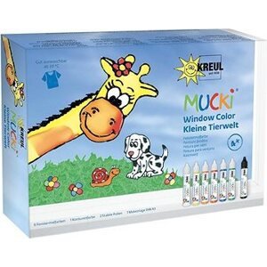 KreulL „Mucki window color" Svet zvieratiek Súprava farieb na sklo, 29 ml