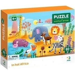 Puzzle biómy Horúčava v Afrike 60 dielikov
