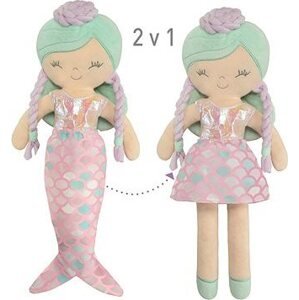 DeCuevas 20041 Plyšová bábika 2 v 1 OCEAN FANTASY 36 cm s kolískou