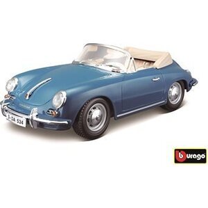 Bburago Porsche 356B Cabriolet 1961 modrý 1:18