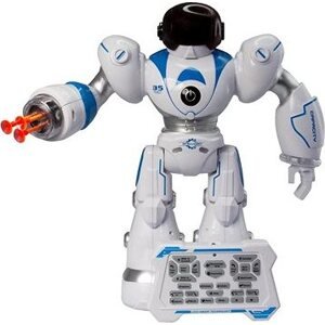 Robot Robin modro-biely