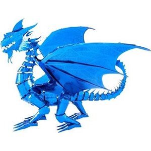 Metal Earth 3D puzzle Modrý drak (ICONX)