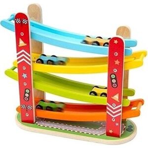 Bigjigs Toys drevená automobilová pretekárska dráha