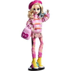 Monster High Wednesday Enid Sinclair v ružovom outfite s doplnkami