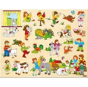 Woody - Puzzle veľké s príchytkami