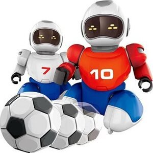 Robot s loptičkou na diaľkové ovládanie, 2 ks + 2 bránky