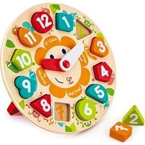 Hape Detské puzzle hodiny