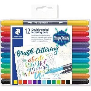 Staedtler Brush letter Duo – súprava 12 ks