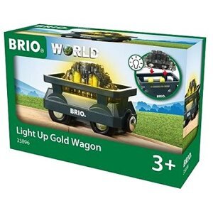 Brio World 33896 Svietiaci vagón so zlatom