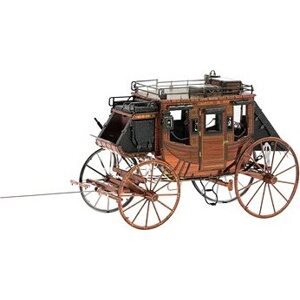 Metal Earth Luxusná oceľová stavebnica Wild West Stage Coach