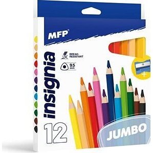 MFP Pastelky 12 ks JUMBO triangular so strúhadlom