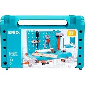 BRIO 34596 Stavebnica BRIO BUILDER Pracovný stôl s náradím