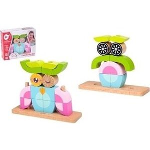 Teddies Vkladačka Sovie drevo 19 ks