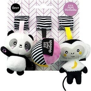 Gagagu Závesná plyšová hračka Opica, Panda, Lopta