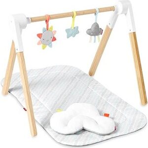 SKIP HOP Deka na hranie s drevenou hrazdičkou Silver Lining Cloud 0 m+