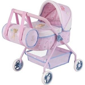 DeCuevas 86051 Môj prvý kočík pre bábiky s taškou GALA 2023 – 56 cm