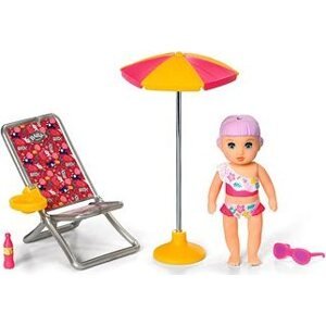 BABY born Minis Sada s lehátkom, slnečníkom a bábikou
