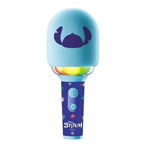 Stitch Bluetooth/Bezdrôtový Karaoke Mikrofón so zvukom a svetelnými efektmi