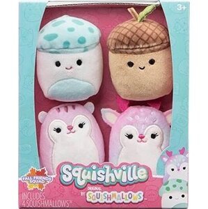 Squishville mini plyšové hračky 4 ks – Fall Friends Squad