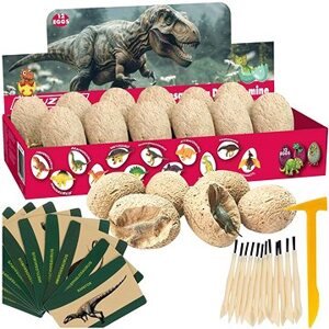 Kruzzel 24982 Súprava pre malých archeológov – dinosaurie vajce, 12 ks