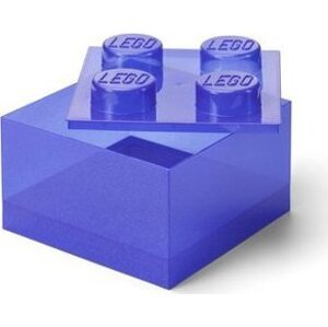 LEGO úložný box s víkem, třpytivě fialový