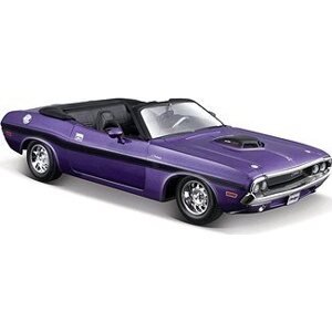 Maisto 1970 Dodge Challenger R/T Convertible, metal fialový