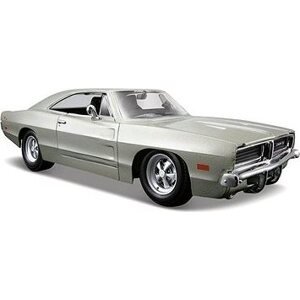 Maisto 1969 Dodge Charger R/T, strieborné