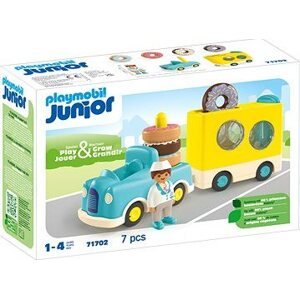 Playmobil 71702 Junior: Bláznivý Donut Truck s funkciou ukladania a triedenia