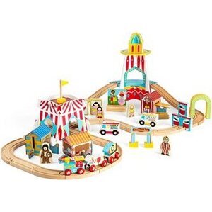 Bigjigs Rail Zábavný kolotoč 54 dielikov