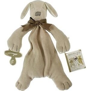 Maud N Lil Maznáčik Psík s príchytkou na cumlík hnedo-sivý